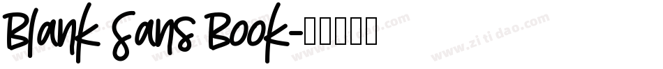 Blank Sans Book字体转换